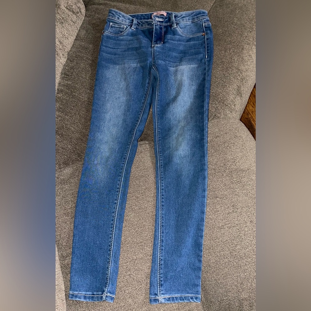 Squeeze skinny jeans youth girls med wash denim